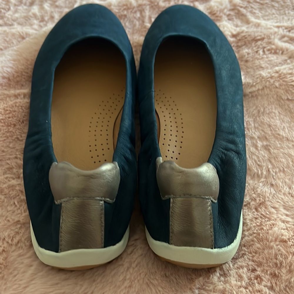 NEW Caslon comfy flat leather navy blue 6.5 - Picture 6 of 11